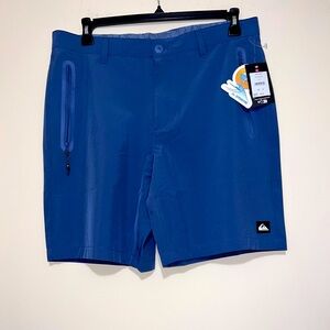New Quicksilver Quarry Everyday Casual Stretch Shorts Size 34 Blue QSM15AM019